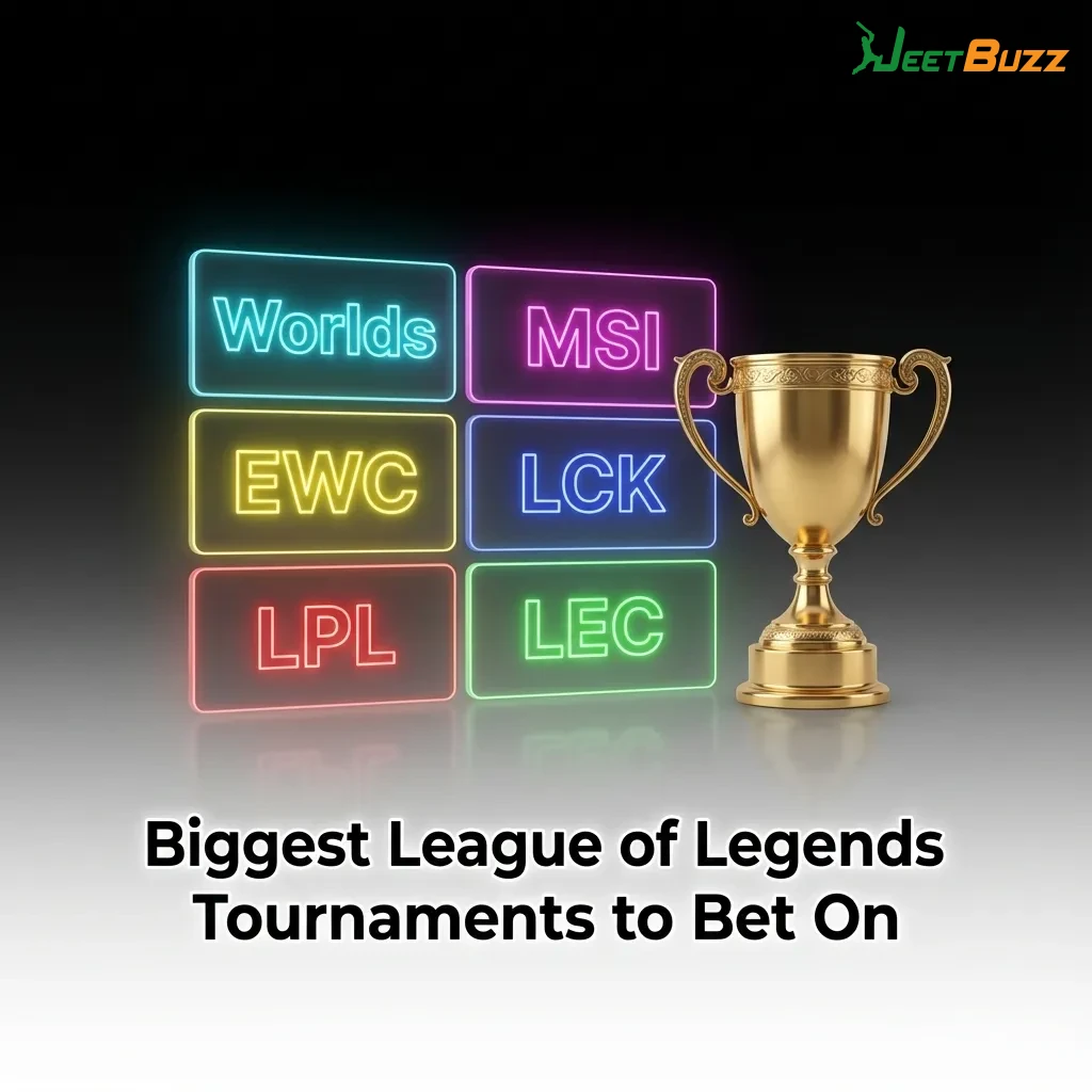 Major League of Legends tournaments including World Championship, MSI, and regional leagues LCK, LPL, and LEC competitions — Jeetbuzz in Bangladesh