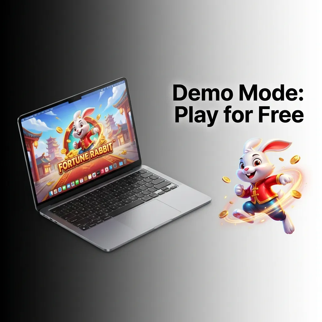 Fortune Rabbit slot game demo mode interface showing free play options and game features without real money risk — Jeetbuzz in Bangladesh