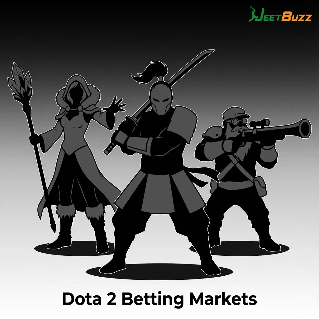 Dota 2 esports betting interface showing match odds, tournament listings, and live game statistics for strategic wagering — Jeetbuzz in Bangladesh