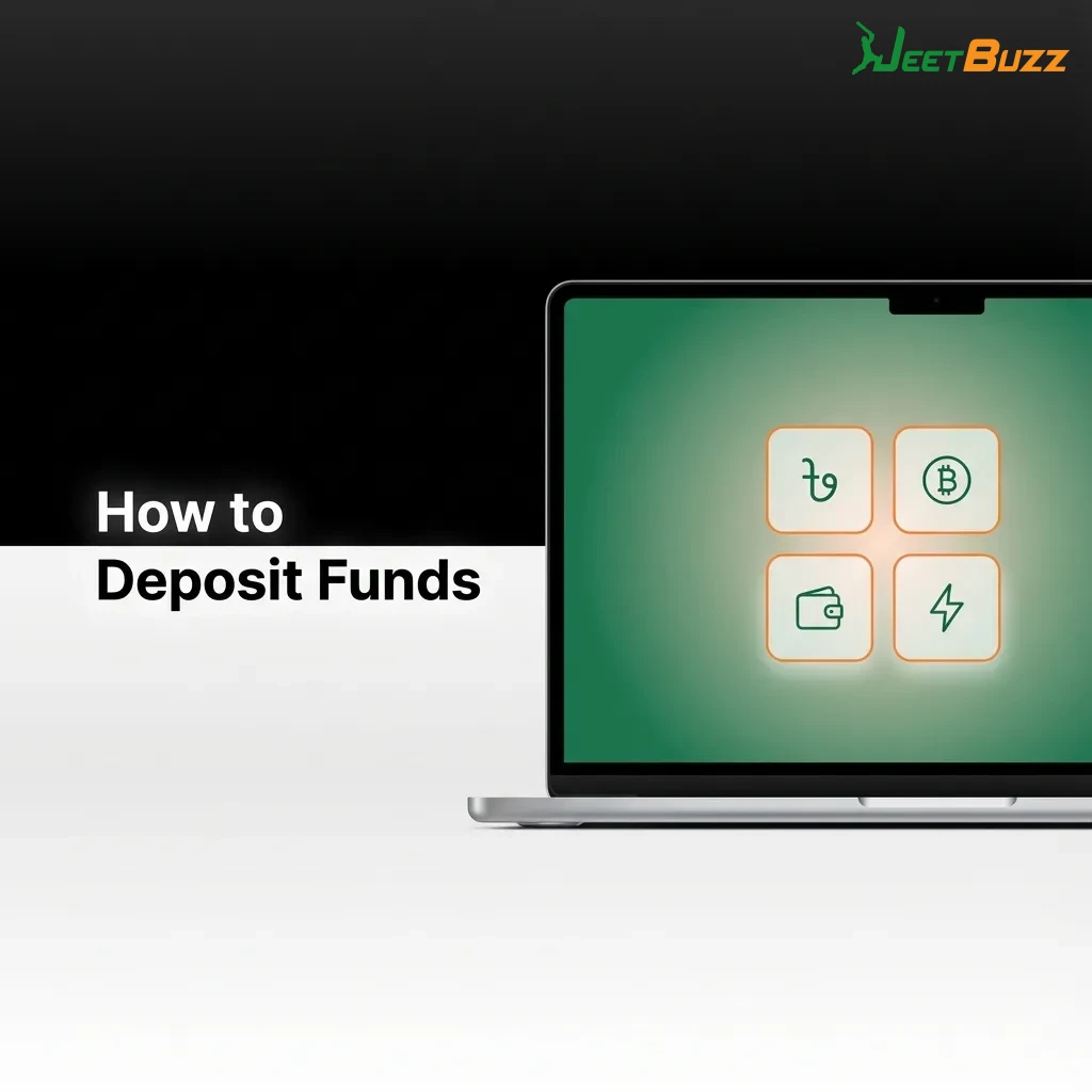 Step-by-step guide showing how to deposit funds using bKash, Nagad, Rocket, or bank cards with 500 BDT minimum — Jeetbuzz in Bangladesh