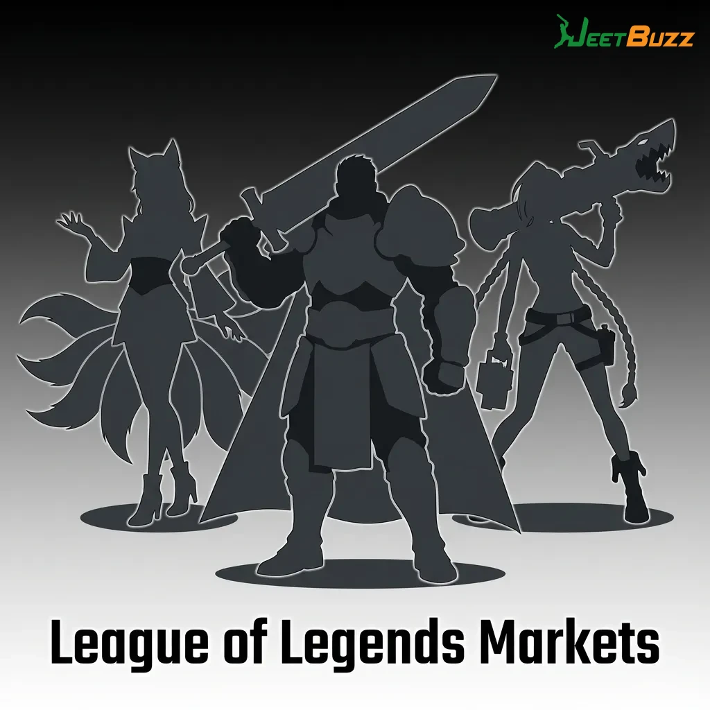 Gamers competing in professional League of Legends esports tournament with multiple betting markets and regional leagues — Jeetbuzz in Bangladesh
