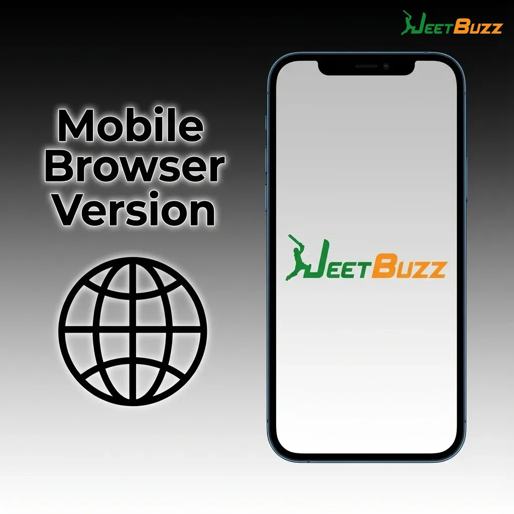 Mobile browser interface displaying responsive design on smartphone screen with login page — Jeetbuzz in Bangladesh
