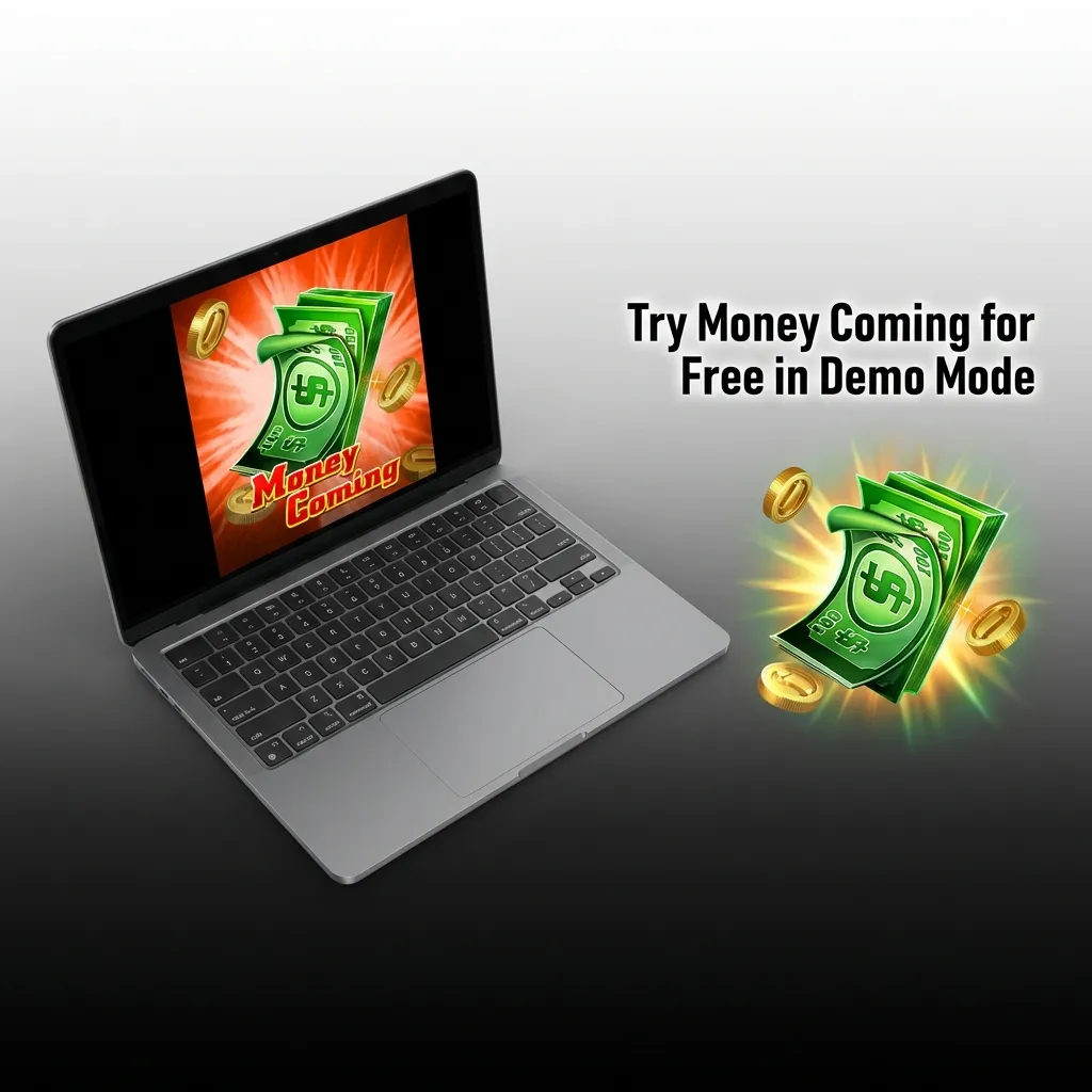 Player testing Money Coming slot game in free demo mode with virtual credits on screen — Jeetbuzz in Bangladesh